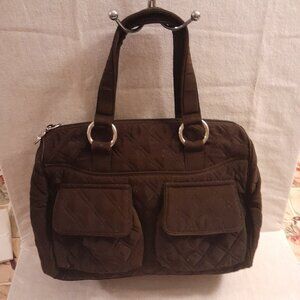 VTG Vera Bradley Espresso Tote Bag/Purse